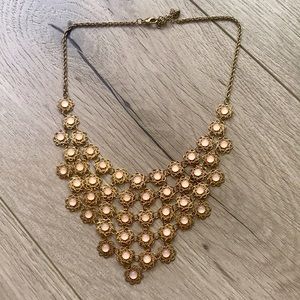 Pink and gold necklace